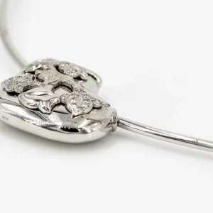 Van der bauwede Collier Lierre Or blanc Diamant