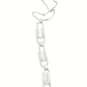 Altmann & frankiel Collier Trombone Or blanc Diamant