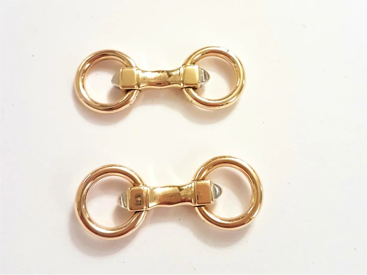 Cartier Boutons de manchette Or jaune, Or blanc – Image 7