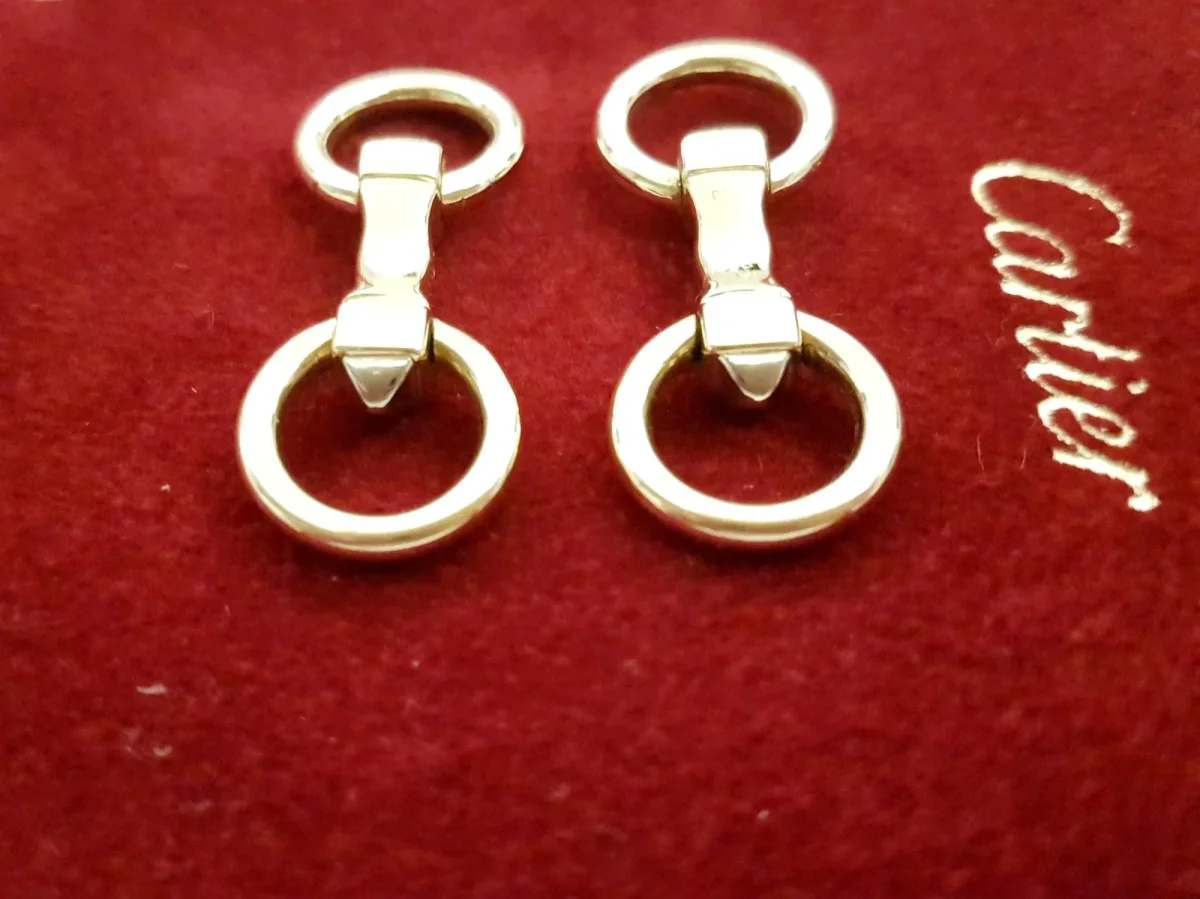 Cartier Boutons de manchette Or jaune, Or blanc – Image 8