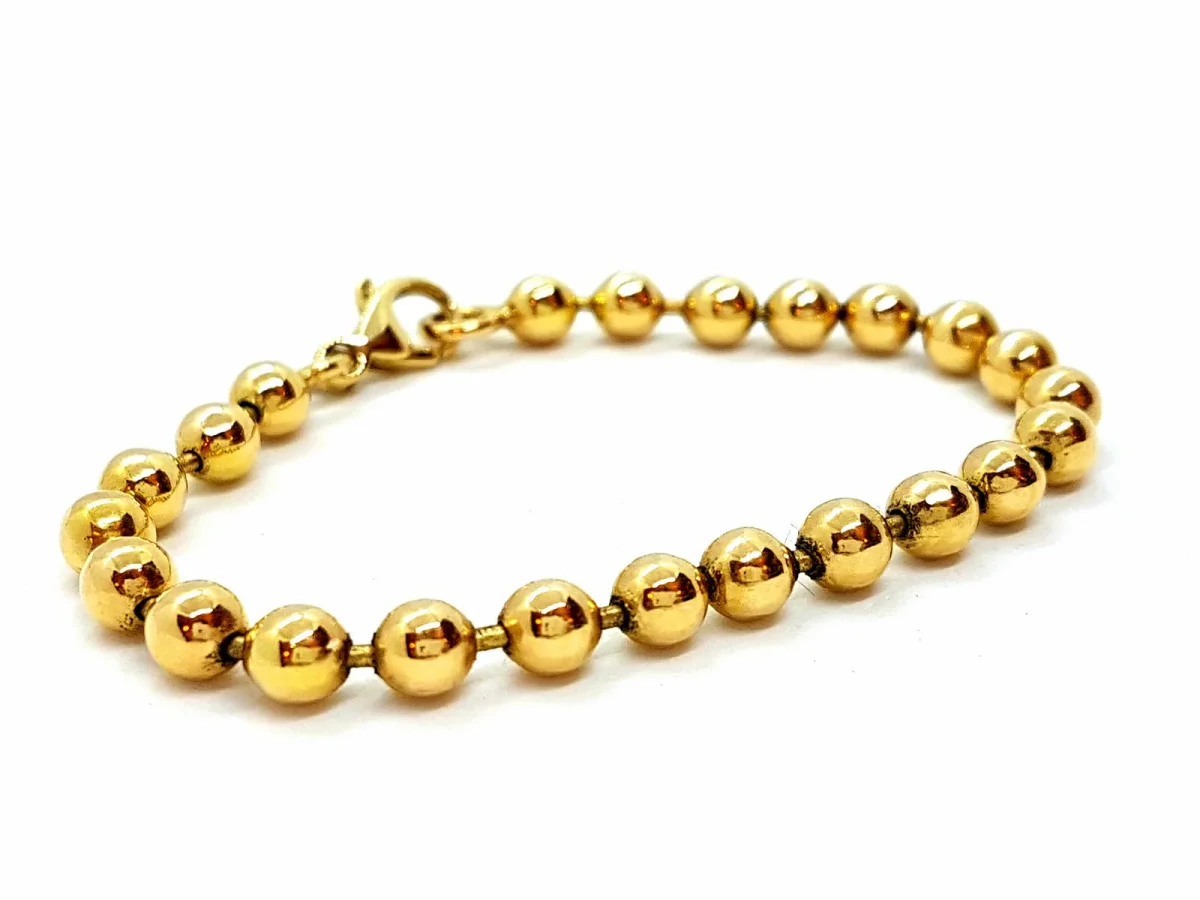 Bracelet Boule Or jaune – Image 2