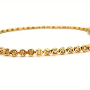 Bracelet Ligne de diamants Or jaune Diamant