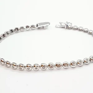 Bracelet Ligne de diamants Or blanc Diamant