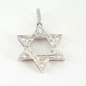 Pendentif Religieux Or blanc Diamant