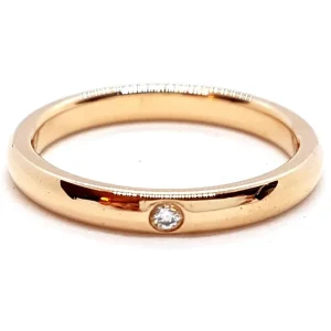 Tiffany & co Bague Alliance Elsa peretti Or rose Diamant