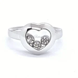 Chopard Bague Happy diamonds Or blanc Diamant