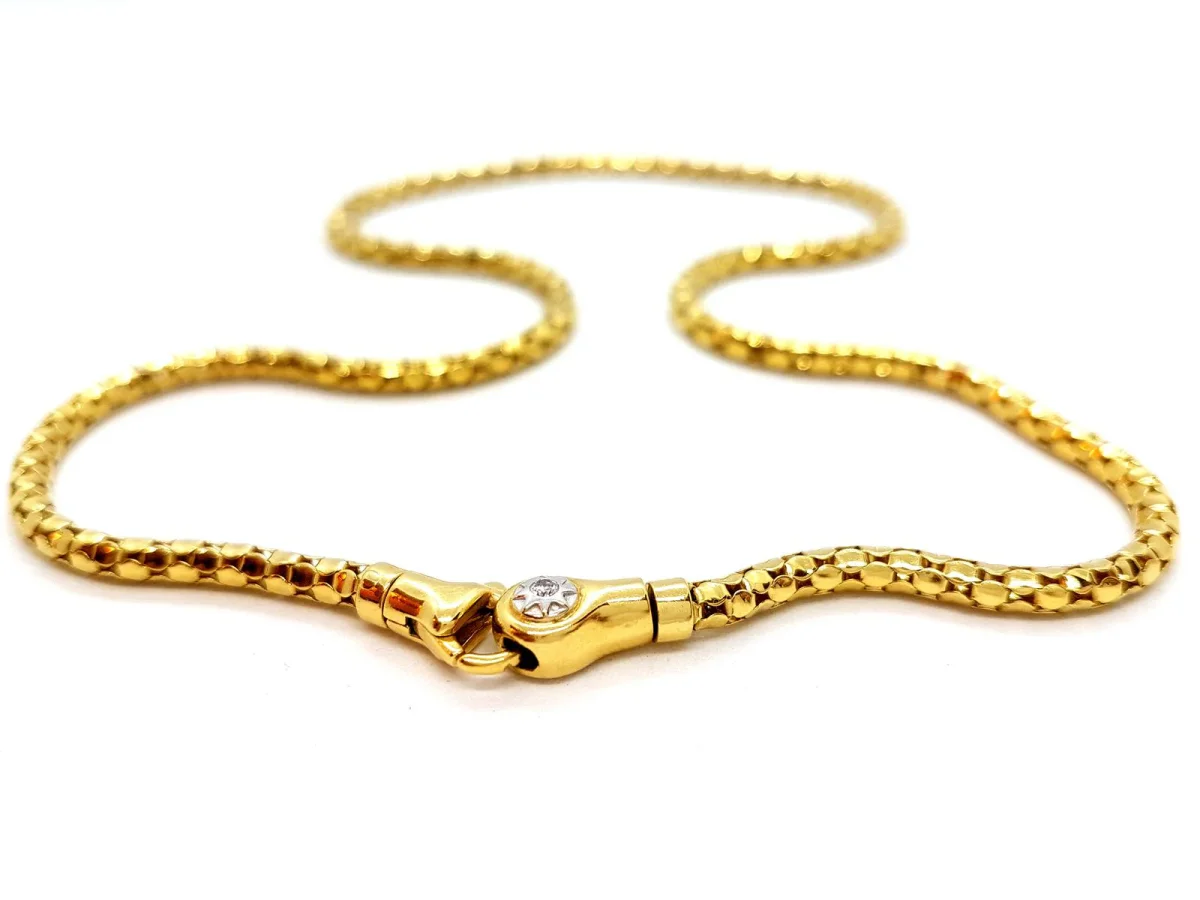 Chimento Collier Or jaune Diamant – Image 2