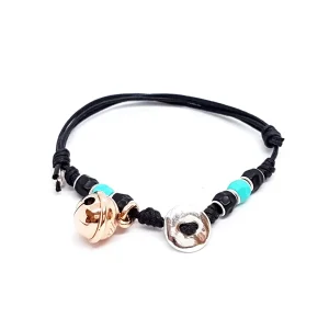 Dodo pomellato Bracelet Cordon Clochette Or rose, Argent