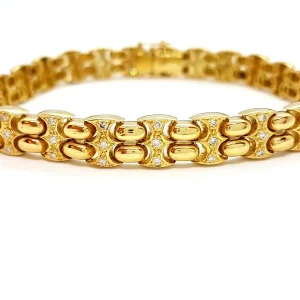 Bracelet Grain de riz Or jaune Diamant
