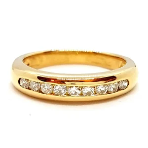 Bague Alliance Or jaune Diamant