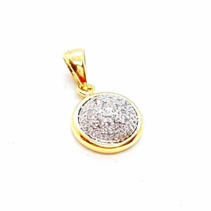 Pendentif Or jaune, Or blanc Diamant