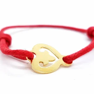 O.j. perrin Bracelet Cordon Légendes Or jaune