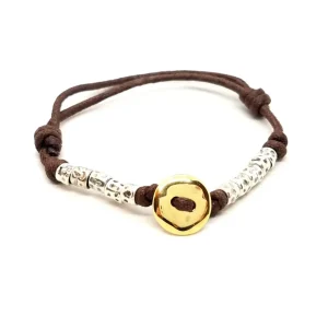 Dodo pomellato Bracelet Cordon  Or jaune, Argent