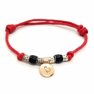 Dodo pomellato Bracelet Cordon  Or rose, Argent