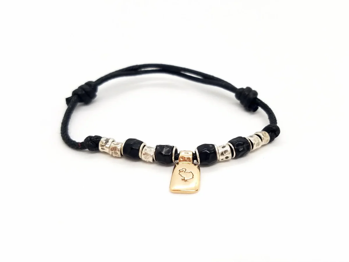 Dodo pomellato Bracelet Cordon Or rose, Argent – Image 2