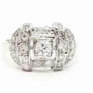 Bague Art déco Platine Diamant