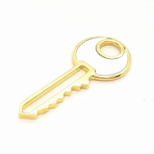 Victoria casal Pendentif Clé du bonheur Or jaune Nacre