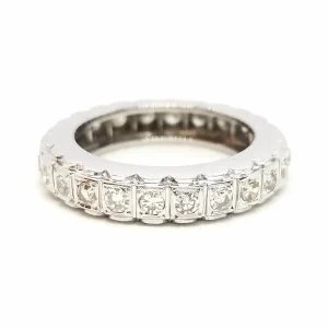 Bague Alliance Or blanc Diamant