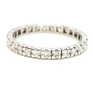 Bague Alliance Or blanc Diamant