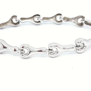 Bracelet Maille Or blanc