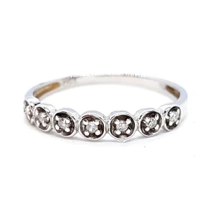 Bague Alliance Or blanc Diamant