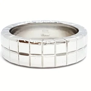 Chopard Bague Ice cube Or blanc