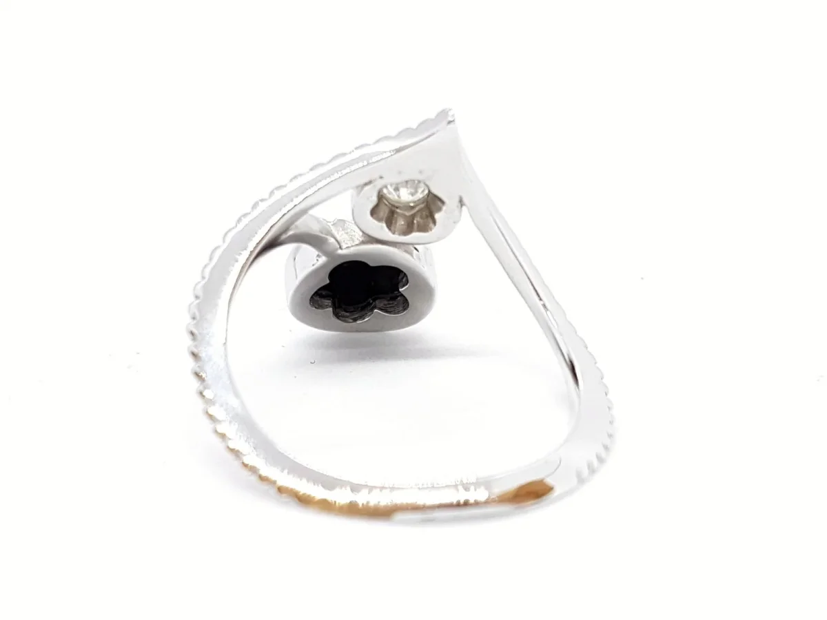 Susie otero Bague Or blanc Diamant, Onyx – Image 6