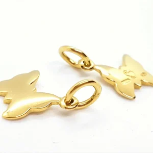 Dodo pomellato Pendentif Papillon  Or jaune