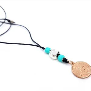 Dodo pomellato Collier Merci  Argent, Or rose