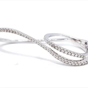 Etername Bague Entrelacs Or blanc Diamant