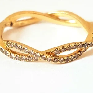 Etername Bague Entrelacs Or jaune Diamant