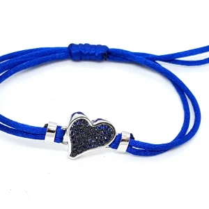 Susie otero Bracelet Cordon  Argent Saphir