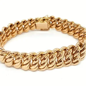 Bracelet Maille américaine Or jaune