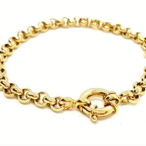 Bracelet Maille jaseron Or jaune