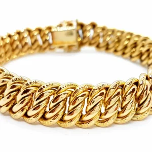 Bracelet Maille américaine Or jaune