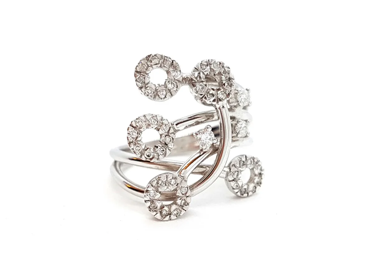 Bague Or blanc Diamant – Image 3