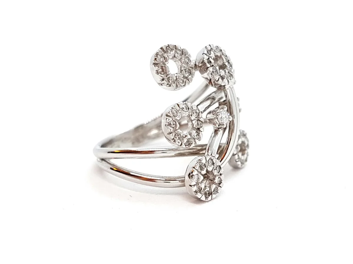 Bague Or blanc Diamant – Image 4