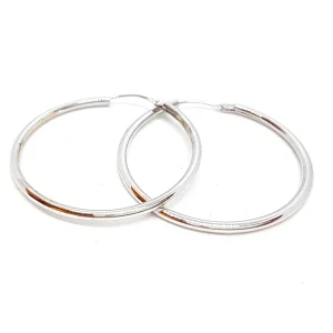 Boucles d'oreilles Créoles Or blanc