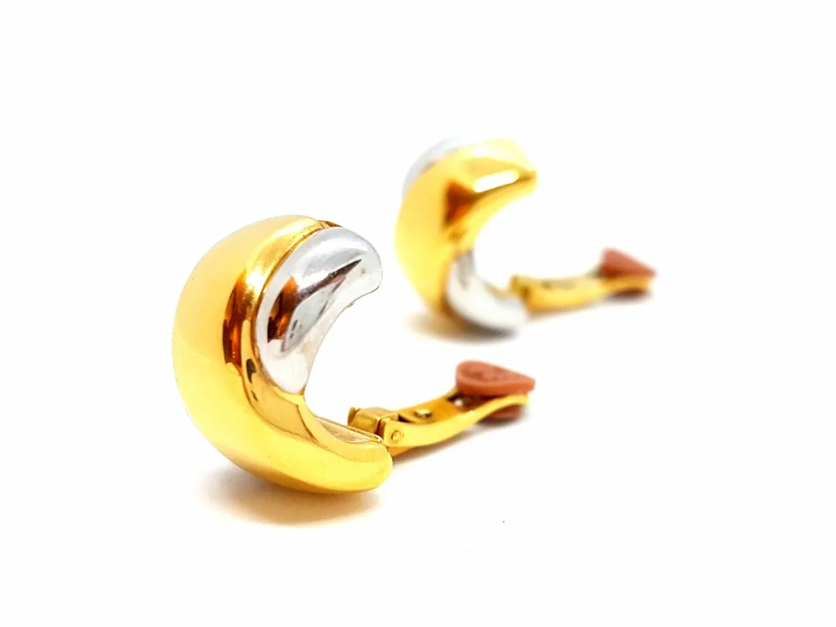 Boucles d'oreilles Clips Or jaune, Or blanc – Image 4