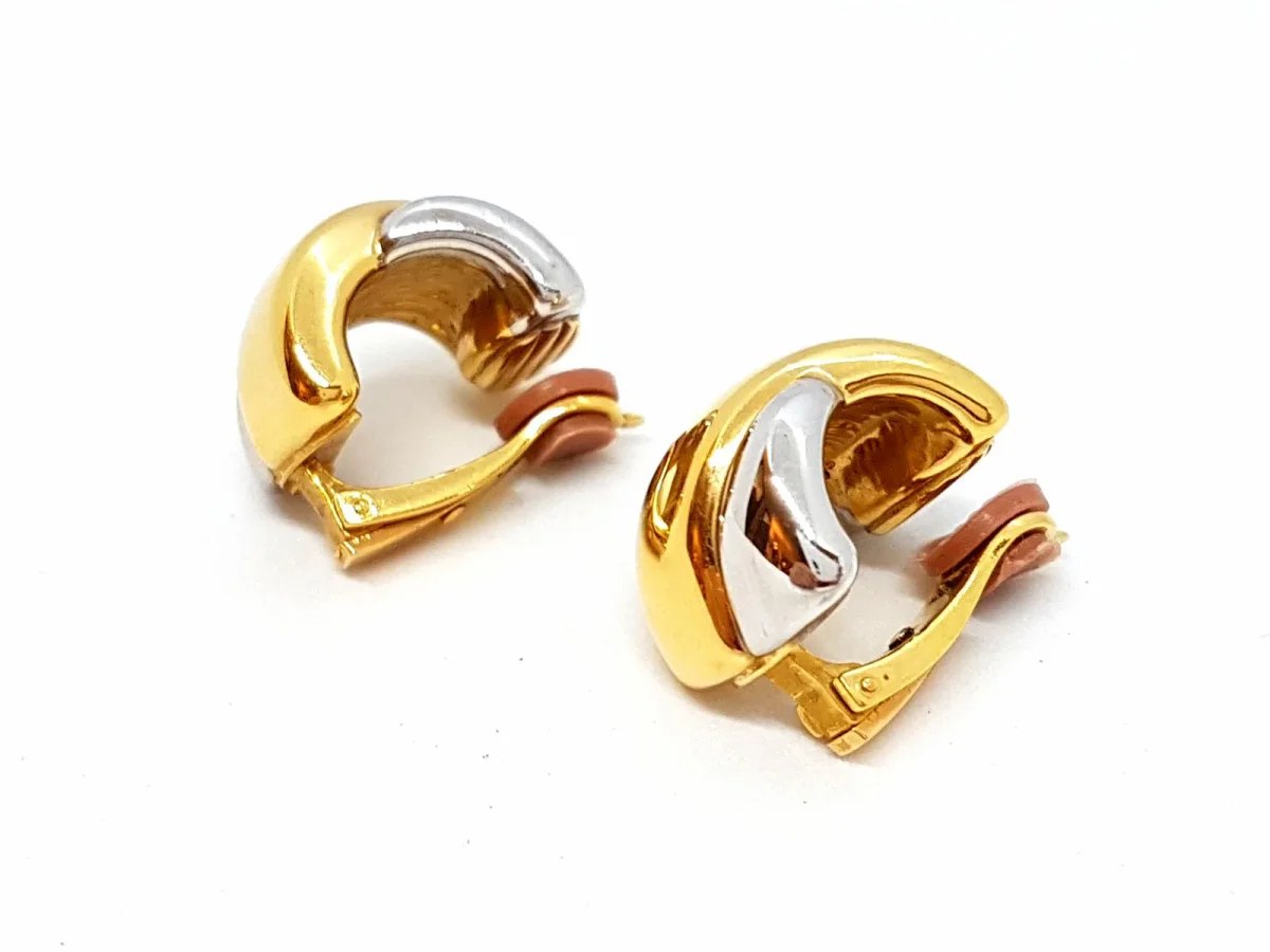 Boucles d'oreilles Clips Or jaune, Or blanc – Image 7