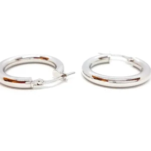 Boucles d'oreilles Créoles Or blanc