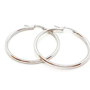 Boucles d'oreilles Créoles Or blanc