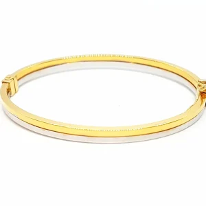 Bracelet Jonc Or jaune, Or blanc