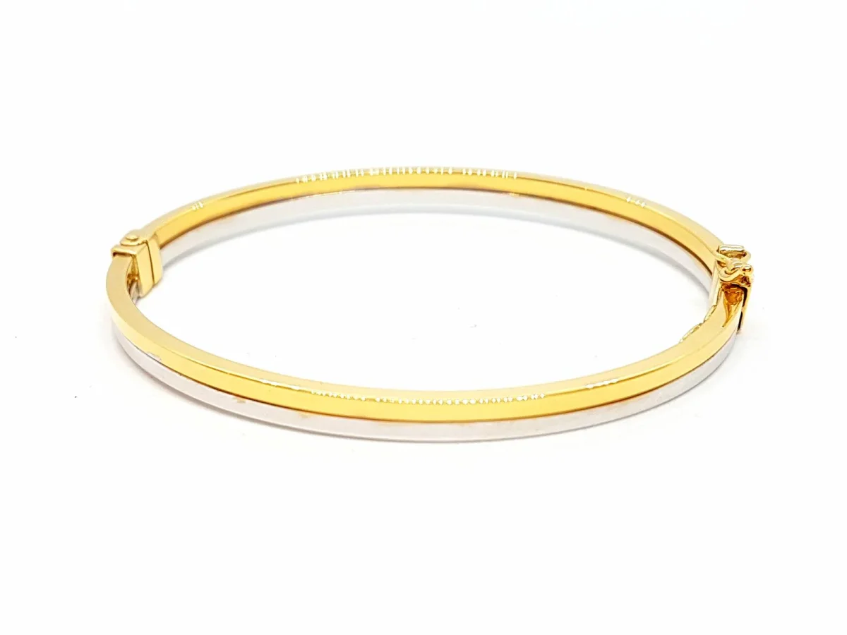 Bracelet Jonc Or jaune, Or blanc – Image 2
