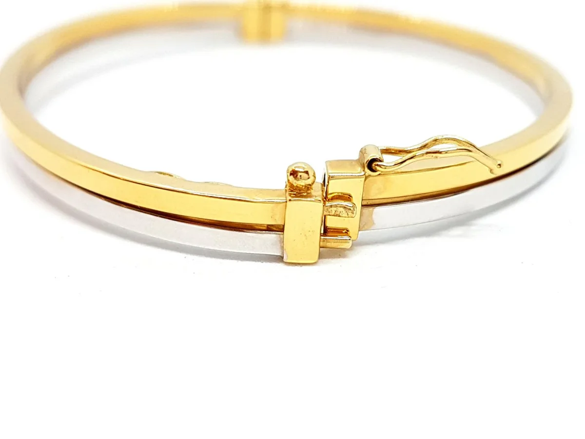 Bracelet Jonc Or jaune, Or blanc – Image 3