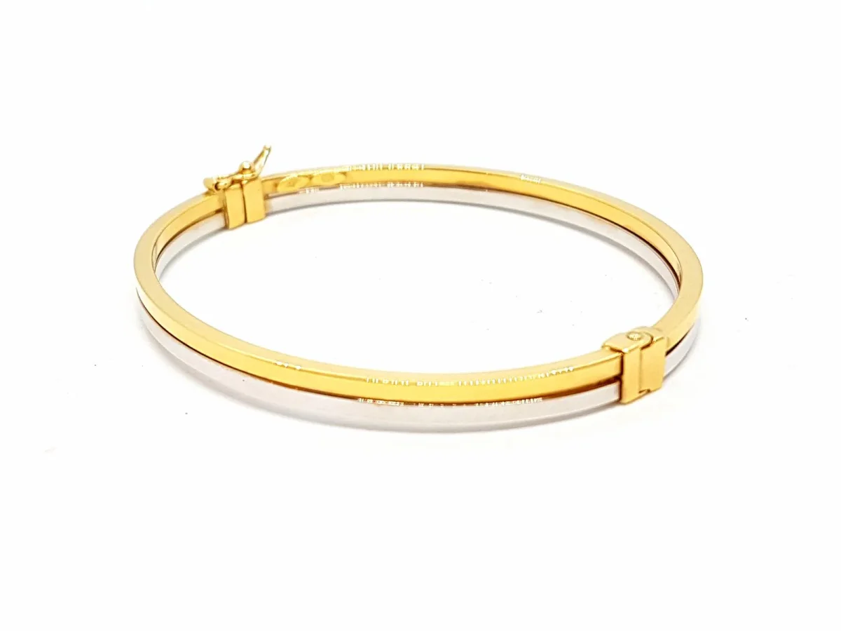 Bracelet Jonc Or jaune, Or blanc – Image 7