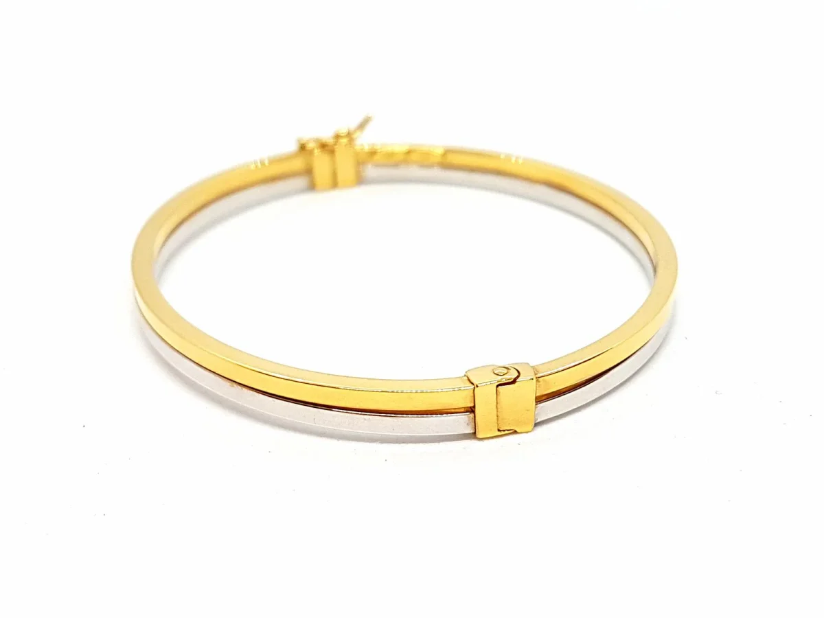 Bracelet Jonc Or jaune, Or blanc – Image 8