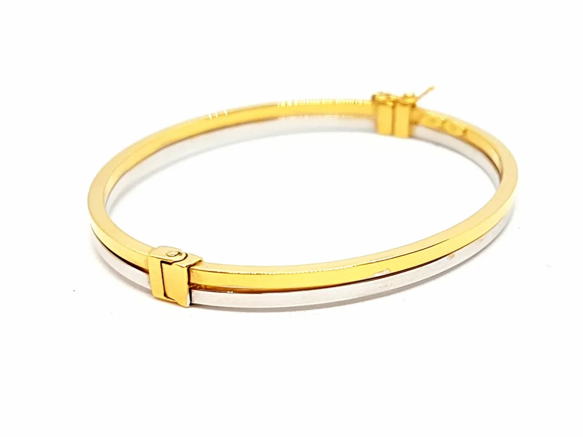 Bracelet Jonc Or jaune, Or blanc – Image 9