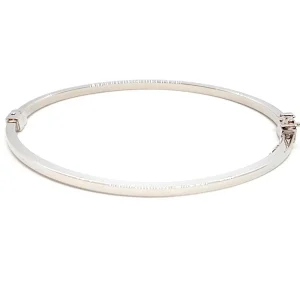 Bracelet Jonc Or blanc