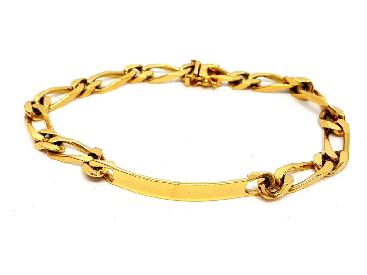 Bracelet Gourmette Or jaune – Image 2